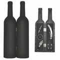 Black Wine Bottle Accessory Kit (5 Piece Set)
